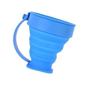Gobelet pliable portable de conception minimaliste, fabriqué en silicone de qualité alimentaire, adapté aux voyages en plein air et au camping - Product Image 4