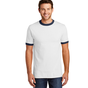 Tultex 246 Unisex Fine Jersey Ringer T Shirt Blank Ringer Tees Port & Company Men's Core Cotton Ringer Tee Camisetas - Product Image 6