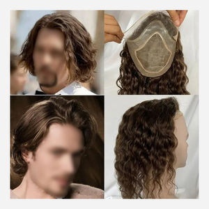 100% cabello humano corto para hombre, aspecto Natural, cómodo, frontal de alta calidad, hecho a mano, monofilamento transparente de Bangladesh 12A - Product Image 6