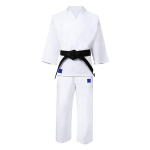 热销专业男士空手道制服纯色武术套装定制Logo直销厂家柔道制服 - Product Image 1