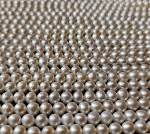 Hebras de perlas doradas redondas indias de agua dulce blancas naturales sin tratar de alta calidad, cuentas sueltas que cambian de Color para la fabricación de joyas - Product Image 2