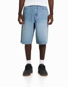 Men's Custom Embroidered Logo Diamond Denim <b>Shorts</b> Vintage Distressed Streetwear Pattern OEM Casual <b>Jean</b> <b>Shorts</b> Solid Design - Product Image 3
