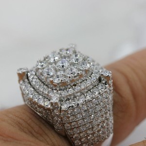 Anillos de Moissanita Certificados por IGI, Anillo con Incrustaciones de Diamantes, Joyería de Plata 925, Moissanita VVS, Joyería Fina de Hip Hop para Mujeres y Hombres - Product Image 2