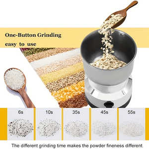 Broyeur alimentaire électrique multifonctionnel compact en acier inoxydable pour épices et grains de café avec prise européenne, design élégant - Product Image 3
