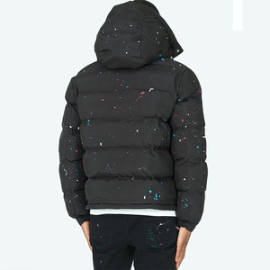 Veste matelassée noire de haute qualité avec imprimé intégral, veste gonflée surdimensionnée, veste matelassée personnalisée imperméable pour homme, livraison DDP - Product Image 5