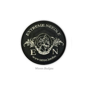 Tela cosida de algodón ecológica de alta calidad Nuevo diseño Parche tejido Estilo impreso Logo Hecho Pakistán Modelo OEM Decoraciones - Product Image 2