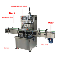 Machine automatique de remplissage d'eau 10 ml pour bouteilles/pots de savon liquide, boissons et produits chimiques, contrôlée par PLC, en plastique – Vente chaude usine