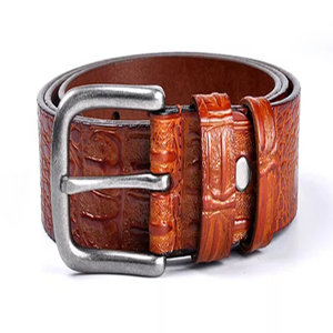 Ceinture en cuir texturé de style tendance personnalisé, nouvelle collection 2026, pour hommes, design durable de qualité supérieure, prix de gros - Product Image 4