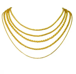 Necklace, assorted designs, weight 2 salung, 96.5% pure gold, assorted sizes