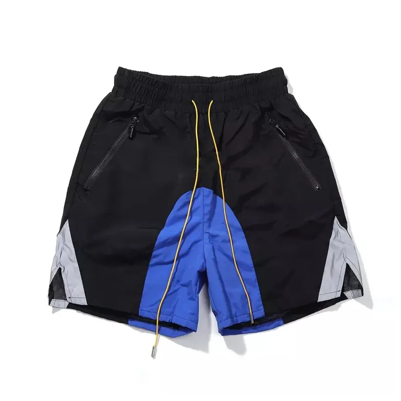 Custom Nylon Shorts 3M Reflective Drawstring Streetwear Men's Fashion Shorts