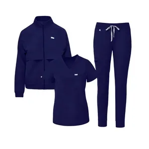 Haute qualité en gros haute hôpital infirmière uniforme femmes infirmière médicale gommages ensembles oral dentaire médecins travail uniforme - Product Image 1