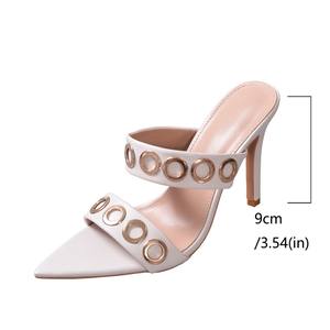 Sandales à talons hauts pour femmes, à bout ouvert, avec bride de cheville, style mode, talons aiguilles et plateforme, pour l'été - Product Image 5