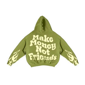 A granel invierno poliéster/algodón transpirable ecológico secado rápido Puff impreso ropa de calle de gran tamaño Sudadera con capucha - Product Image 1