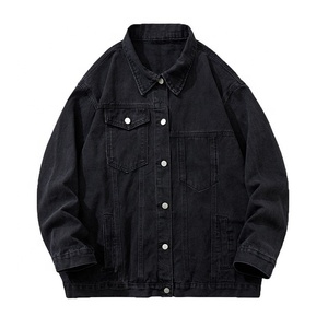 Veste en jean vintage sur mesure OEM, manteaux lavés personnalisés, vêtements de rue décontractés, vestes pour hommes, col montant, vestes en jean respirantes - Product Image 2