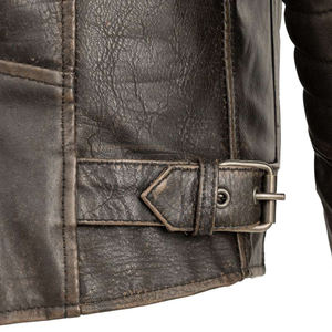 Chaquetas de cuero resistentes al agua de alta calidad para hombres/chaqueta de cuero de calidad superior con cremallera de alta calidad - Product Image 3