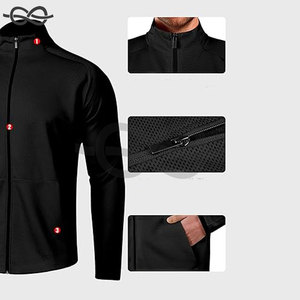 Men's Track <b>Jacket</b> Full Zip Running Athletic <b>Workout</b> <b>Jacket</b> Lightweight Windproof Zipper Pockets Quick Dry Fabric Performance - Product Image 2