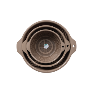 Ensemble de passoire et de bols ronds Hokori2375 2376 2377, 3 pièces en plastique PP, ensemble de préparation de cuisine avec poignées pour le lavage et l'égouttage des aliments - Product Image 3