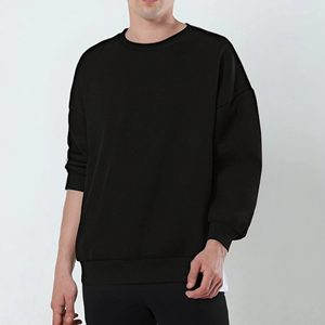 Sudadera de algodón 100% personalizada, cuello acanalado Antilavado, cuello simulado, estampado Digital de 430gsm, patrón estampado de tela de punto de otoño - Product Image 3