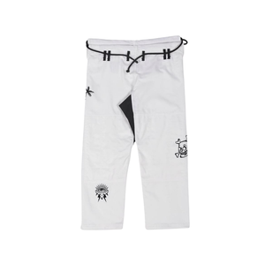 Kimono de Jiu-Jitsu Brésilien Blanc Professionnel Personnalisé pour Hommes Logo Brodé Différentes Tailles Vêtements d'Arts Martiaux Disponibles - Product Image 2