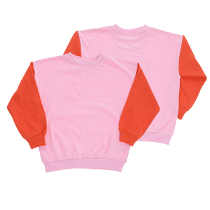 เสื้อสเวตเตอร์สำหรับเด็กเสื้อสเวตเตอร์ผ้าฟลีซผ้าฝ้ายใส่สบายสีชมพูดีไซน์ใหม่ล่าสุดออกแบบได้ตามต้องการ - Product Image 3