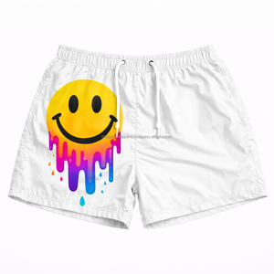 Pantalones Cortos de Nylon para Hombre, Estilo Vintage con Diseño Floral, Resistentes al Agua, con Bolsillos con Cremallera, Secado Rápido, OEM ODM - Product Image 2