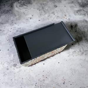 Caja de pañuelos de nogal de lujo | Soporte de papel de madera para baño y sala de estar | Estuche de almacenamiento de escritorio moderno | Organizador de decoración del hogar - Product Image 5