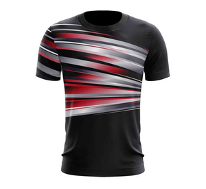 Nouveau design T-shirts à manches courtes et col rond de couleur unie, sublimation, meilleure qualité, T-shirts décontractés à sublimation pour hommes - Product Image 5