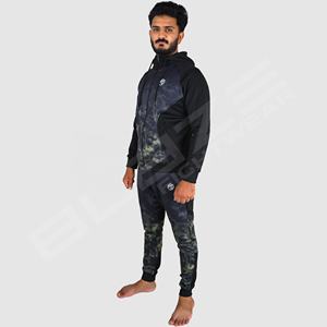 Conjunto de dos piezas personalizado para hombres High Street Design Sudadera con capucha estampada de secado rápido y Jogger Ropa deportiva informal para el invierno - Product Image 1