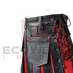 Kilts en cuir de style nouveau à prix de gros, logo personnalisé pour adultes, kilts en cuir pour hommes de style nouveau à prix de gros - Product Image 3