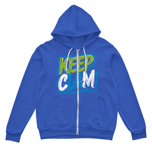 Sweat à capuche zippé en polaire écologique de qualité supérieure pour homme, coupe ample, 100 % coton, logo personnalisé sur le devant, impression sérigraphique OEM - Product Image 2