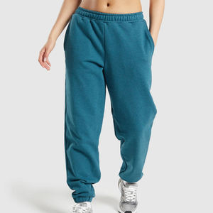 Customized Logo Breathable Soft High Waist Straight Casual <b>Wide</b> <b>Leg</b> <b>Jogger</b> Sweatpants Formal Woolen Flat Front Mid Waist Design - Product Image 1