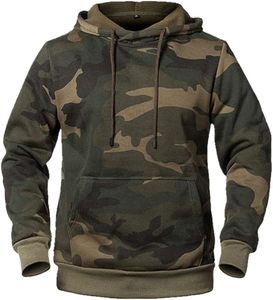 OEM logotipo personalizado de alta calidad con estilo Streetwear de los hombres de invierno sudaderas con capucha de camuflaje de talla grande esencial gran oferta - Product Image 4