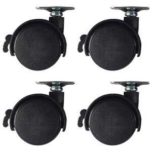 * OUTLET * Kit di 4 ruote mobili con freno diametro 50mm piastra di assemblaggio-casa e giardino/ - Product Image 2