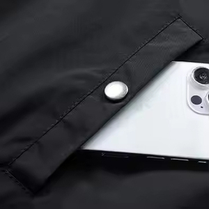 Custom Fashion Slim Fit Breathable Stand Collar Canvas Office Business Jacket Comfortable Autumn-<b>Winter</b> Outdoor Mens - Product Image 6