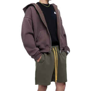 Latest Collection Customized Logo ACID WASHED <b>Hoodies</b> For Men Zipper-Up Loose Fit Oversize Custom Manufacturers Men <b>Hoodies</b> 2025 - Product Image 4