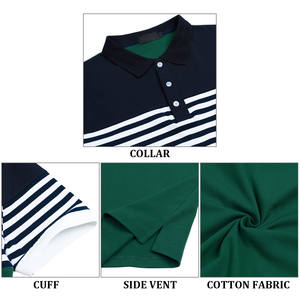 OEM/ODM polos été 2025 manches courtes décontracté hommes polos 100% coton Streetwear sport vêtements de golf imprimé T-Shirts - Product Image 6