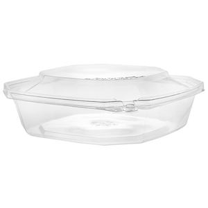 Caja grande desechable de plástico PET reciclable para ensaladas, almacenamiento de alimentos para llevar, supermercado, pan, fideos, sándwiches, antivaho, 48oz - Product Image 3