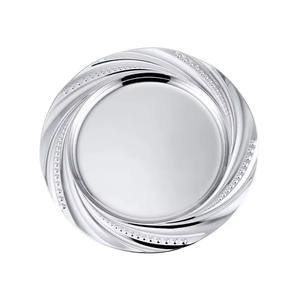 Plateau de service rond en métal fait à la main au design moderne taille personnalisée pour la cuisine maison hôtels fête de mariage meilleur prix - Product Image 1