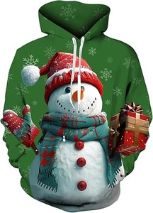 Sweats à capuche de Noël Sweats imprimés en 3D pour hommes et femmes avec poches - Product Image 3