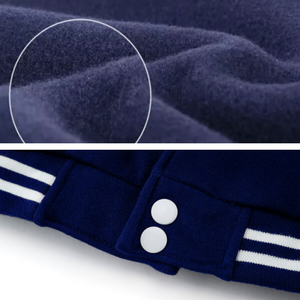 แจ็คเก็ตวาร์ซิตี้ผู้ชายแบบสั่งทำโลโก้ได้ ราคาส่งที่ดีที่สุด ปกตั้งเคลือบกันน้ำ สไตล์อินเทรนด์สำหรับฤดูหนาว ใส่สบาย - Product Image 4