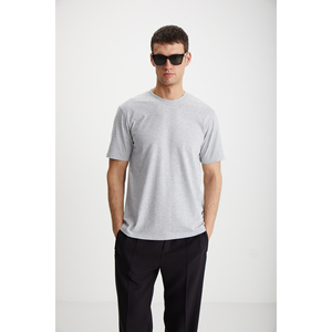 GRIMELANGE Alessandro Paquete de 4 Camisetas de Cuello Redondo para Hombre, de Algodón Orgánico, Corte Regular, Textura Gruesa - Product Image 3