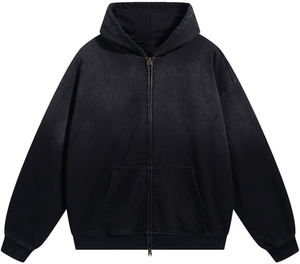 Sweats à capuche délavés à l'acide pour hommes sweat à capuche surdimensionné unisexe lourd sweat vintage hommes femmes Streetwear - Product Image 1