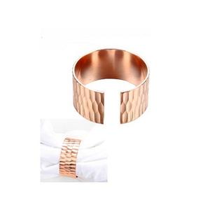 Rond de serviette en cuivre de haute qualité vente chaude rond rond rond porte-serviette en cuivre dessus de table pièce maîtresse de qualité - Product Image 1