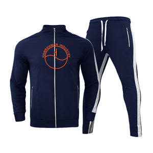 Chándal de poliéster personalizado de alta calidad para hombre, conjunto de ropa deportiva de entrenamiento personalizado para correr, estilo - Product Image 2