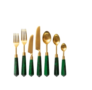 Juego de cubiertos decorativos hechos a mano, duraderos, de la mejor calidad, personalizados para utensilios de cocina, artículos de catering, juego de cubiertos metálicos. - Product Image 6