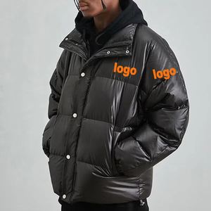 Ventes en gros OEM, manteaux d'hiver personnalisés, manteaux à bulles noirs de créateur, doudoune pour homme, veste matelassée pour homme 2026 - Product Image 1