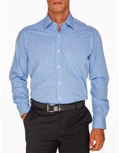 Ropa a granel hecha a medida, ropa informal suave agradable a la piel, camisa para hombre, 100% algodón, manga larga, hilo teñido, camisas para hombre de talla grande - Product Image 1