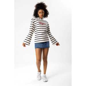 Sweat-shirt rembourré à l'avant avec broderie rayée - Product Image 2