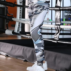 Pantalones de compresión para hombre, elásticos, para correr, gimnasio, pantalones ajustados de secado rápido con diseño y tamaño impresos personalizados - Product Image 5
