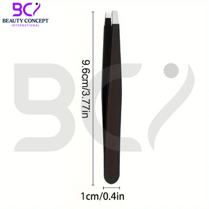 Stainless Steel Slanted Tip Durable Eyebrow Tweezers <b>Makeup</b> <b>Tool</b> for Home and Beauty Salon Use Precise Hair Removal and Shaping - Product Image 6